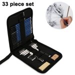 Kit de dessin avec crayons et stylos professionnels outils de peinture au fusain pour artistes tudiants ...
