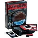 Kit de dtective - empreintes digitales - noir et rouge - enfant - mixte