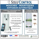 Kit diffuseur automatique avec tlcommande + 1 arosol insecticide au pyrthre vgtal 250 ml - anti ...