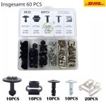 Kit dinstallation de 60 clips de protection moteur pour vis de soubassement pour audi a4 a5 b8