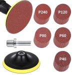 Kit de disque abrasif 125mm:plateau de ponçage 125mm avec filetage m14 50 pièces de disque poncage 125mm. ... Kit de disque abrasif 125mm:plateau de ponçage 125mm avec filetage m14 50 pièces de disque poncage 125mm. ...