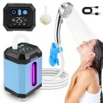 Kit douche de campingttlife pommeau de douche avec affichage intelligent de temprature et pression deau ...