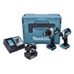 Kit doutils �lectriques sans fil - makita - dlx 2432 tj - perceuse ddf 486 - visseuse dtd 153 - 2 batteries ...