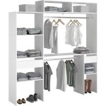 Kit dressing extensible artic ekipa - blanc - 2 penderies + 2 tiroirs + 1 surmeuble Kit dressing extensible artic ekipa - blanc - 2 penderies + 2 tiroirs + 1 surmeuble