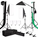 Kit d�clairage pour photographie fonds en muslin tr�pied pour softbox kit de studio photo kit de studio ...