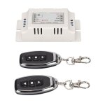 Kit �metteur - r�cepteur rf universel sans fil 433 mhz pour interrupteur de t�l�commande de relais pour ...