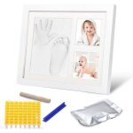 Kit empreinte bebe pieds et mains - empreinte bb moulage cadre photo - pour nouveau n cadeau de bapteme ...