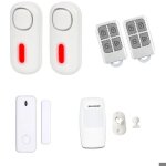 Kit expert - alarme sans fil puissante prt  poser - 2 sirnes dportes 120db - idal appartement garage ...