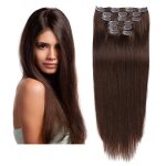 Kit extensions de cheveux à clip rajout cheveux 7 pièces 22 châtain foncé 02 Kit extensions de cheveux à clip rajout cheveux 7 pièces 22 châtain foncé 02