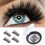 Kit de faux cils magntiques cils rutilisables 3d sans colle couvrant intgralit des paupires aspect ...