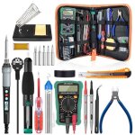 Kit fer a souder electrique a affichage numerique 90w ensemble de 18 pieces temperature reglable 100 ...
