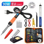 Kit fer � souder professionnel - ulisem - 90w - temp�rature 180 - 500�c - 5 pointes interchangeables ...