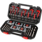 Kit filires tarauds rparation filetage 131 pcs. m5 - m12 insert filetage mtrique interne label