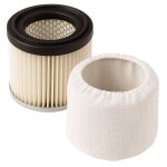Kit filtre hepa aspirateur  cendres 4l -  9 x h. 86 cm - lavable et rutilisable