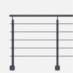 Kit garde - corps aluminium gris anthracite 2m pose lat�rale opalu kordo