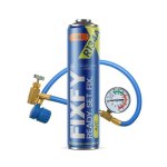 Kit r�frig�rant auto - fixfy 3 - en - 1 - r134a 500 ml - huile & produit d�tanch�it� - tuyau avec manom�tre ...