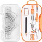 Kit de géométrie mathématique orange 10 pièces avec étui incassable ? comprend des règles un rapporteur ... Kit de géométrie mathématique orange 10 pièces avec étui incassable ? comprend des règles un rapporteur ...