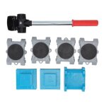 Kit de glissi�res de roues rotatives � 360 degr�s 8 pi�ces d�placement facile pour charges lourdes - ...