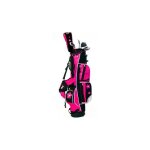 Kit de golf boston junior classic - rose - taille 1 - sac + 4 clubs droitier fille
