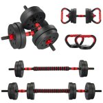 Kit halt�res musculation 15 kgteeno 6 - en - 1comprend des kettlebellsdes halt�resdes barres et des supports ...