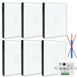 Kit interrupteur sans fil tactile et sans neutre requis - boutons va et vient prt  poser ? 6 tlcommande ...
