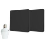 Kit interrupteur va - et - vient sans fil et sans pile pr�t � poser - 2 boutons poussoirs + 1 douille ...