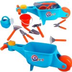 Kit de jardinage brouette seau outils pelle rteau arrosoir pour enfants 8485