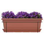 Kit jardinire avec support en mtal et plateau - garden id relax - terra. 50 cm - recycl et 100% recyclable ...