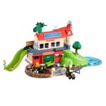 Kit de jeu de ferme - majorette - �curie avec mangeoires - tracteurs claas - animaux de la ferme - accessoires ...