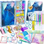 Kit journal pour filles scrapbooking set pour enfants cadeau danniversaire de no�l pour 8 9 10 11 12 ...