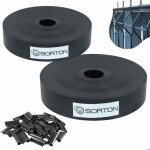 Kit lamelle occultante pvc rouleau occultant brise vue cache cloture en panneau grillage rigide jardin ...