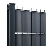 Kit lamelles pvc bande brise vue pour panneau double fils - l 2m50 - h 1m83 - gris anthracite Kit lamelles pvc bande brise vue pour panneau double fils - l 2m50 - h 1m83 - gris anthracite