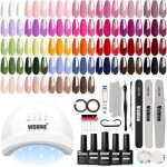Kit lampe uv led tout - en - un 36 vernis gel base top coat mat brillant outils nail art manucure complet ...