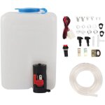 Kit de lave - glace universel pompe de nettoyage 12v 1. 8l r�servoir dessuie - glace