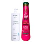 Kit lissage prot�ine top one vitta gold & shampooing la gen�se li�na paris 2 x 1 l