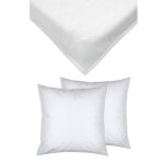 Kit literie jetable - milley - 160 x 200 cm - protection matelas - 2 taies incluses - oeko - tex