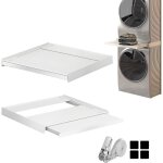 Kit de lws1 superposition universel cadre avec tablette coulissante pour lave - linge sèche - linge standard ... Kit de lws1 superposition universel cadre avec tablette coulissante pour lave - linge sèche - linge standard ...