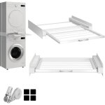 Kit de lwt2 superposition universel cadre avec tablette coulissante pour lave - linge sèche - linge standard ... Kit de lwt2 superposition universel cadre avec tablette coulissante pour lave - linge sèche - linge standard ...