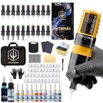Kit de machine à tatouer rotative sans fil avec 20 aiguillescartouches dencre et 1 batteries rechargeables ... Kit de machine à tatouer rotative sans fil avec 20 aiguillescartouches dencre et 1 batteries rechargeables ...
