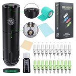 Kit de machine  tatouer ? stylo sans fil batterie 1500 mah avec aiguille idal pour les dbutants en ...