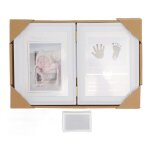 Kit d' de main de bb cadre photo imprim bb, kit d'empreintes digitales pour bb, panneau de densit ...
