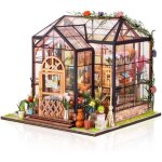 Kit de maison de poupes miniatures diy en bois - - fleurie - adulte - mixte pzcc