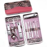 Kit manucre pedicure, coupe ongle professionnel coupe cuticule acier inoxydable, trousse manucure pedicure ...