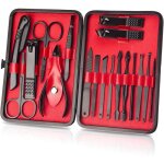 Kit de manucure 18 pi�ces coupe - ongles kit de p�dicure kit de soin des ongles outils professionnels ...