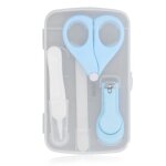 Kit de manucure pour b�b� 4 pi�ces ensemble de limes � ongles pour b�b� avec ciseaux lime � ongles pince ...