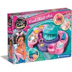 Kit manucure enfant - svatv - schoir  ongles intgr - vernis bleu paillet - stickers dcoratifs - ...