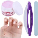 Kit de manucure japonaise - febest - outils de polissage - p�te � polir 50 g - peau de mouton - ergonomique ...