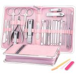 Kit de manucure et p�dicure 29 pi�ces comprenant un coupe - ongles et des ciseaux � ongles pour femmes ...