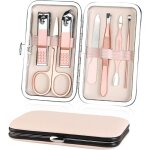 Kit manucure pedicure 7pcs trousse manucure pedicure avec exquis coupe ongle professionnel set coupe ...