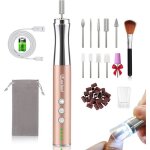 Kit manucure et pedicureponceuse pour ongles professionnel 3 vitesseskit de soin des ongles electrique ...